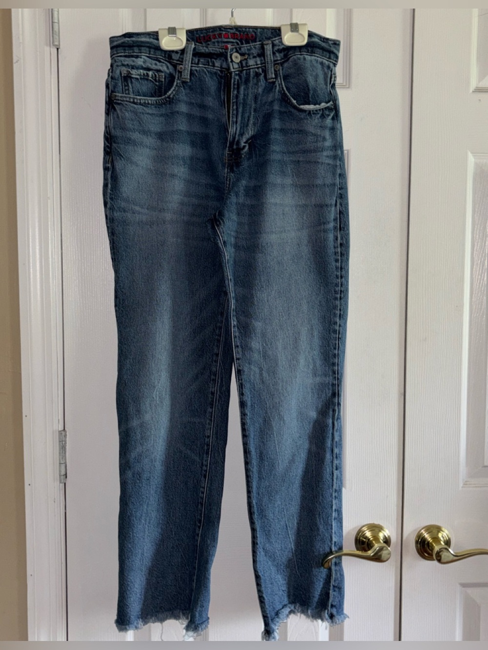 Lucky Brand Women's Faded Blue Straight Leg Jeans
